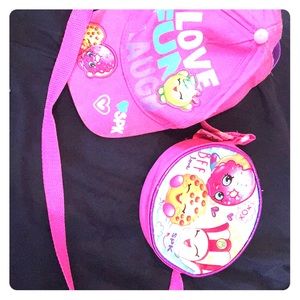 Kid cap and sling purse